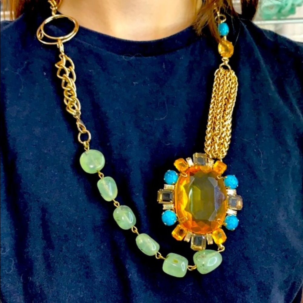2 Retro handmade necklaces